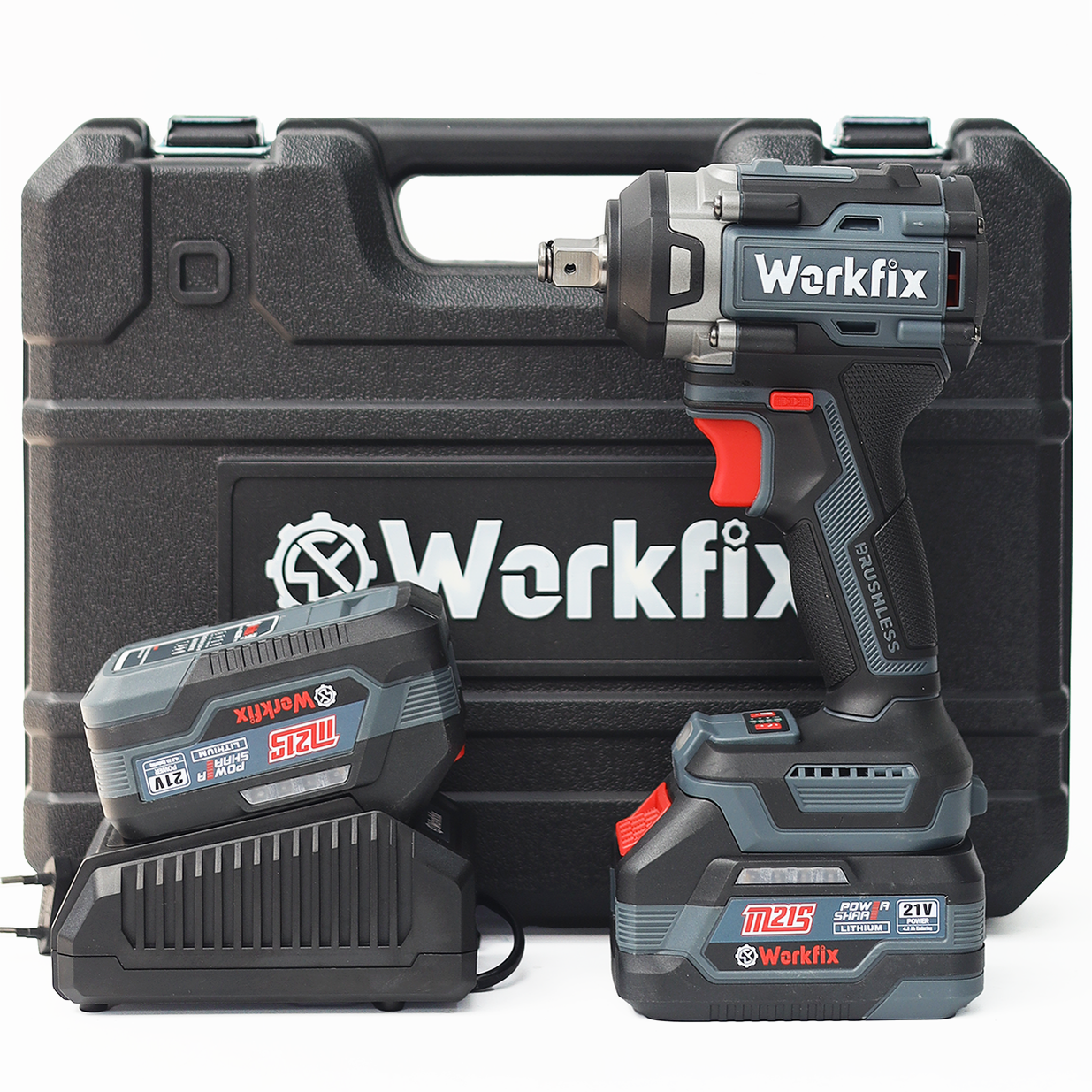 Máy siết bulong pin Workfix WF-IW550PRO (550N.m) - Mở ốc ô tô, xe máy