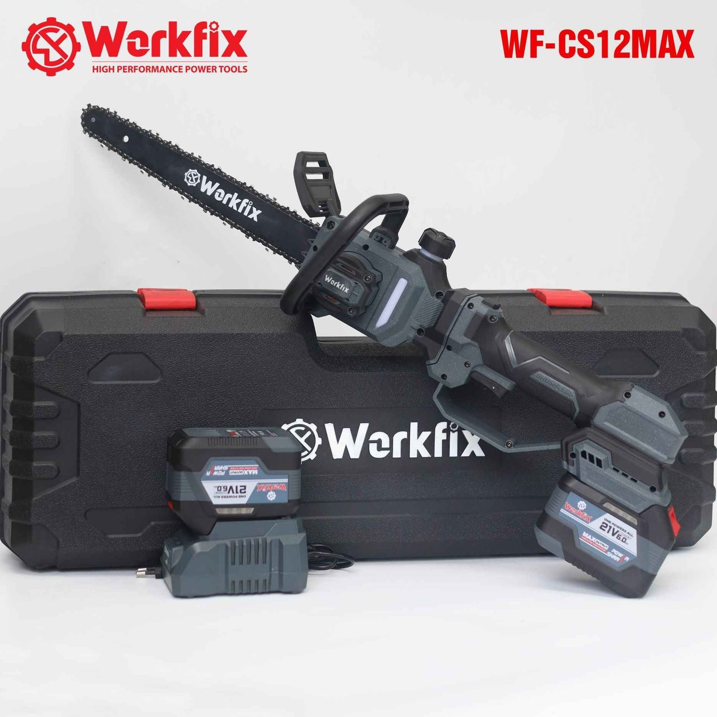 Máy cưa cành trên cao pin Workfix WF-CS12MAX (Cần nối dài 60cm)