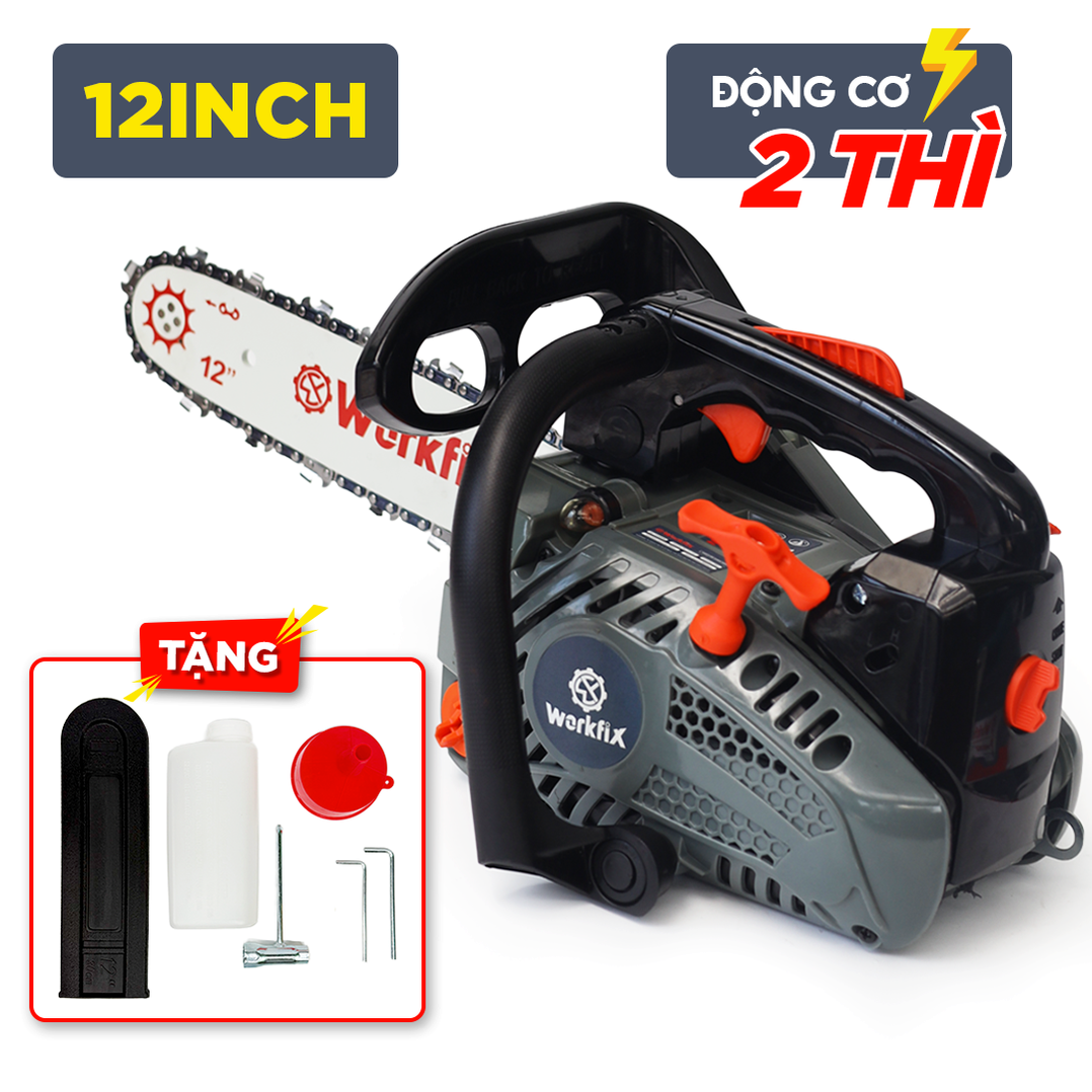 Máy cưa xích chạy xăng Workfix WF-CX1202E (900W) - Lam xích 30cm
