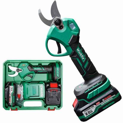 Kéo cắt cành pin WORKFIX WF-CP30BL, Màn hình led báo % Pin, Công tắc bóp, Không chổi than